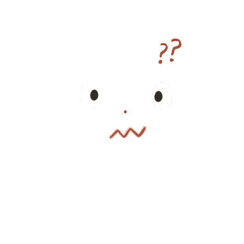 yashalai confused face question confusion Sticker
