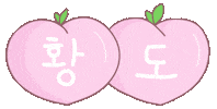 Text Peach Sticker