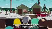 kenny mccormick snow GIF by South Park 