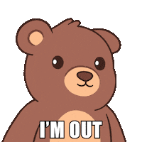 Awkward Bye Bye Sticker by BEARISH