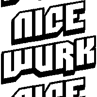 Black Text Sticker by wurkgum