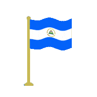 Juan_R_Mon flag nicaragua bandera 505 Sticker