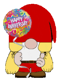 Happy Anniversary Thumbs Up Sticker