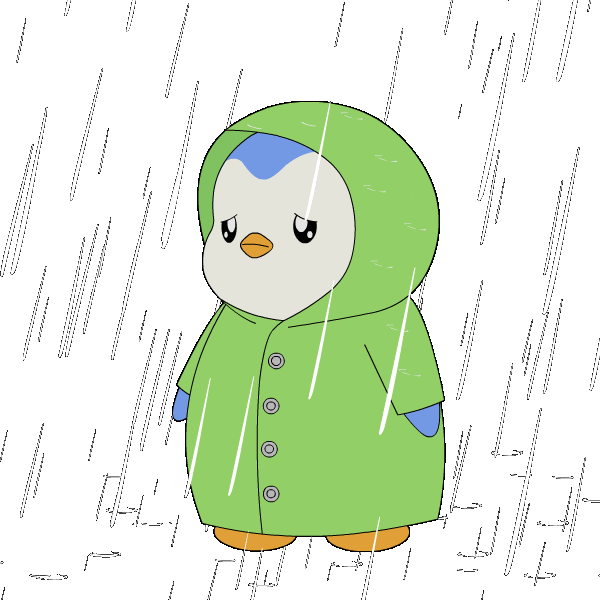Sad Rainy Day Sticker by Pudgy Penguins
