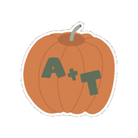 A T Fall Sticker by dani samudio
