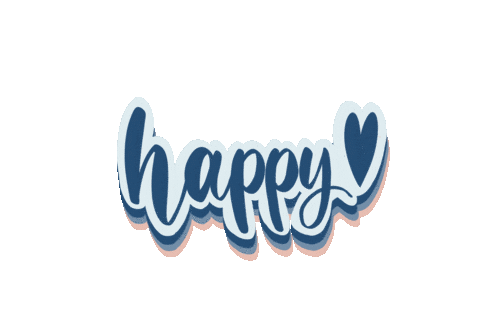 Happy Calligraphy Sticker