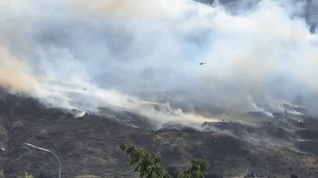 Choppers Fight Fire on Mt Roy Near Wanaka
