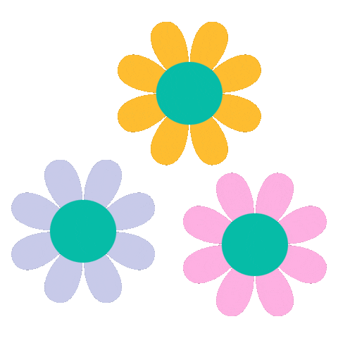 Elizabetholwen happy fun pink blue Sticker
