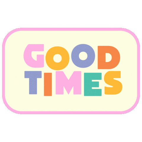 Elizabetholwen happy fun pink rainbow Sticker