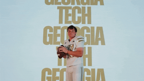 Georgia Tech Football Sport GIF by Georgia Tech Yellow Jackets