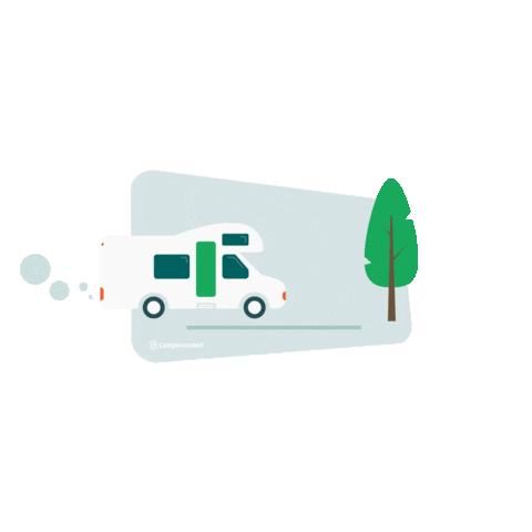 Campercontact giphyupload vanlife camper rv Sticker