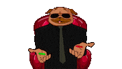 Red Pill Dog Sticker by BigBrains