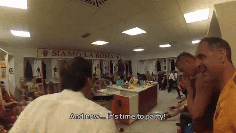 party garcia GIF by AS Roma