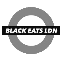 Blackeatsldn black food blackeatsldn black eats ldn blackfood Sticker