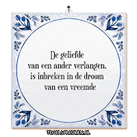 Emotie Verlangen Sticker by Tegelspreuken.nl