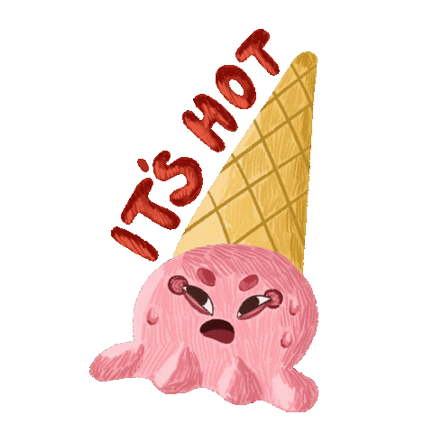 Ice Cream Burn Sticker