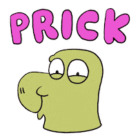 Dinosaur Mean Sticker by Luigi Segre