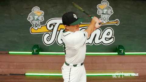 College Baseball Frankie GIF by GreenWave