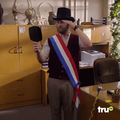 rory scovel salute GIF by truTV’s Those Who Can’t
