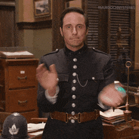 Jonny Harris Reaction GIF by Murdoch Mysteries