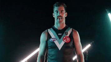 Scott Lycett Tongue GIF by Port Adelaide FC