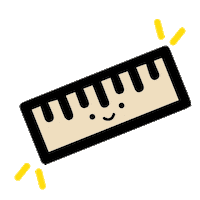 Happy Ruler Sticker by Pysselbolaget