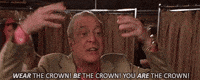Michael Caine Queen GIF