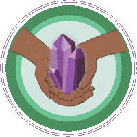 crystal healing Sticker by HuMandalas