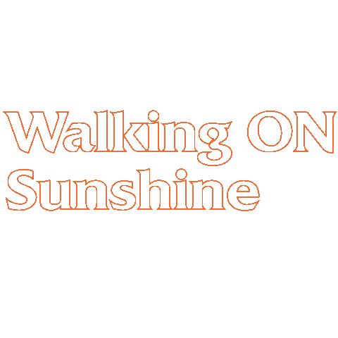 Walking On Sunshine Orange Sticker by ProNails_HQ