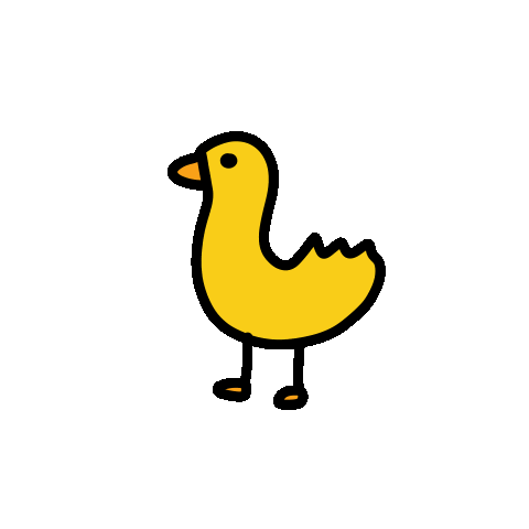 Chicken Duck Sticker by Heather Roberts