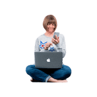 Iphone Working Sticker by Social Pip