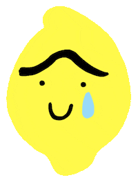 Inaphima cute sad life yellow Sticker