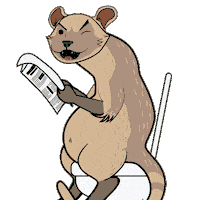 OfficeJoeDJM animation coffee toilet barista Sticker