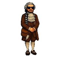 Saluting Founding Father Sticker