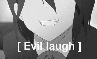 kokoro connect evil laugh GIF