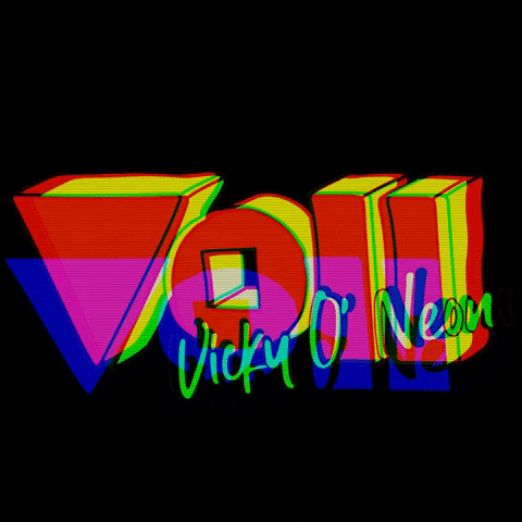 vickyoneondrums giphygifmaker neon von vicky oneon GIF