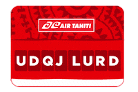_AirTahiti_ airport airline destination tahiti Sticker
