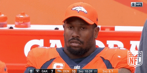 Frustrated Denver Broncos GIF by NFL