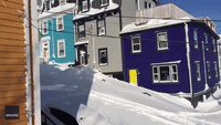 St John's Blizzard Creates Perfect Urban Skiing Conditions