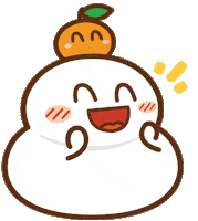 Mochidemy happy clapping cheering mochi Sticker