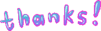 Thanks Thank You Sticker by sophie shiff