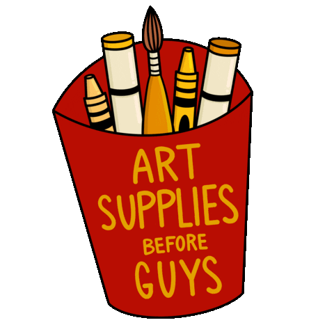 Art Supplies Sticker