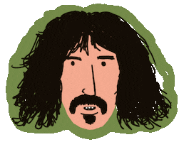 Freak Out Zappa Sticker by FUZZYTOWN