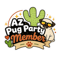 Pugs Pugparty Sticker by Arizona Pug Party and Rescue