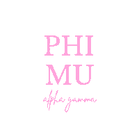 Sorority Phimu Sticker by Phi Mu Samford