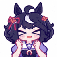Aya_chan1221 giphygifmaker excited uma umamusume GIF