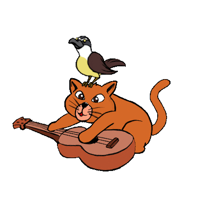 p4olodiego giphyupload cat bird kitty Sticker