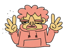 Illustration Weird Face Sticker by subtlestrokes