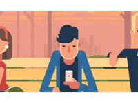 AnchorPoint mobile phone iphone waiting GIF