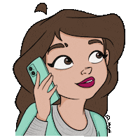 On The Phone Maryah Sticker